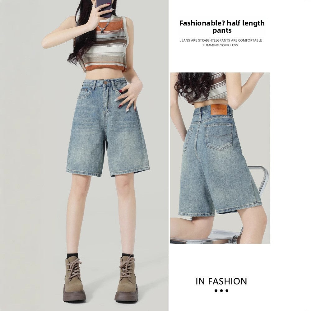 Denim Bermuda Shorts