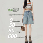 Denim Bermuda Shorts