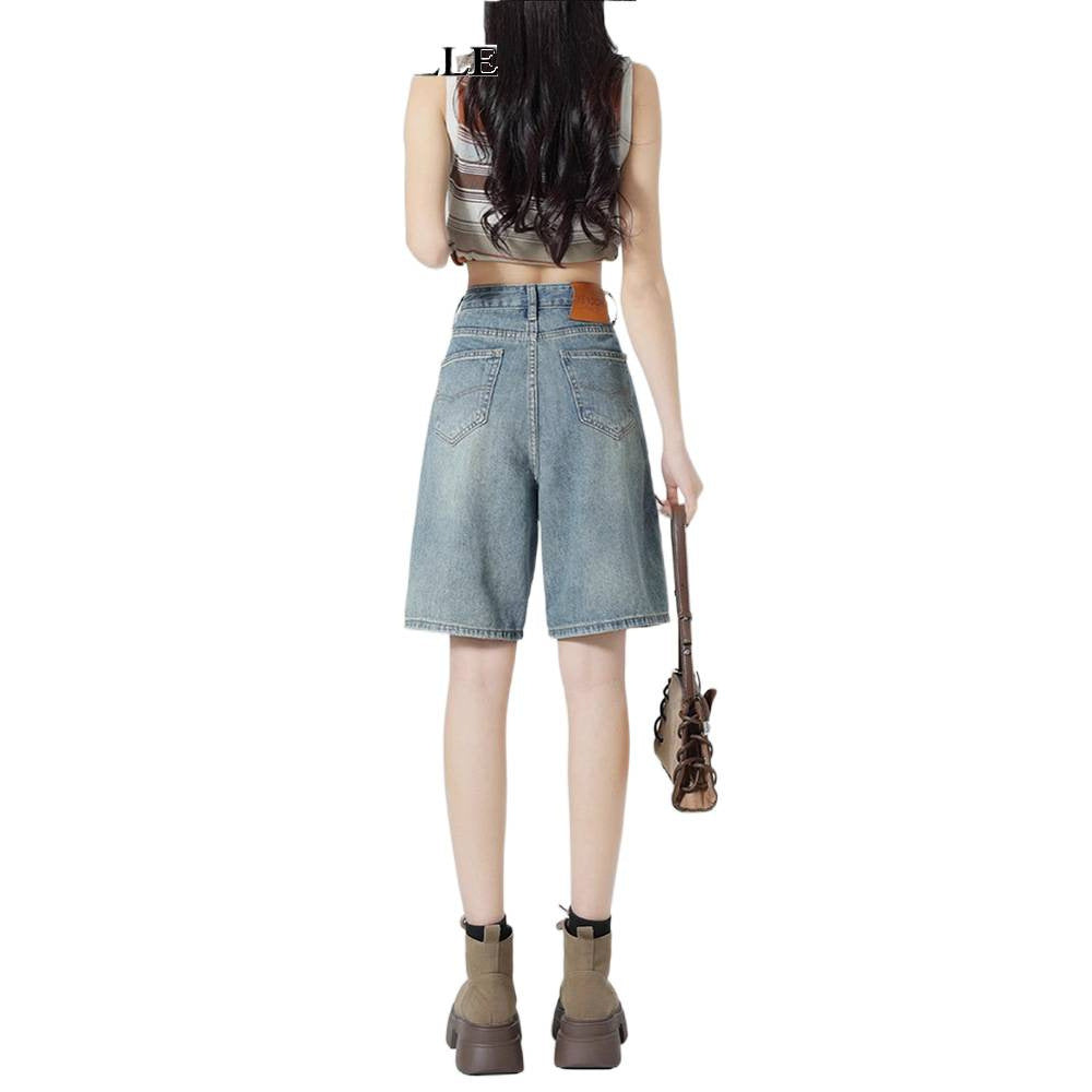 Denim Bermuda Shorts